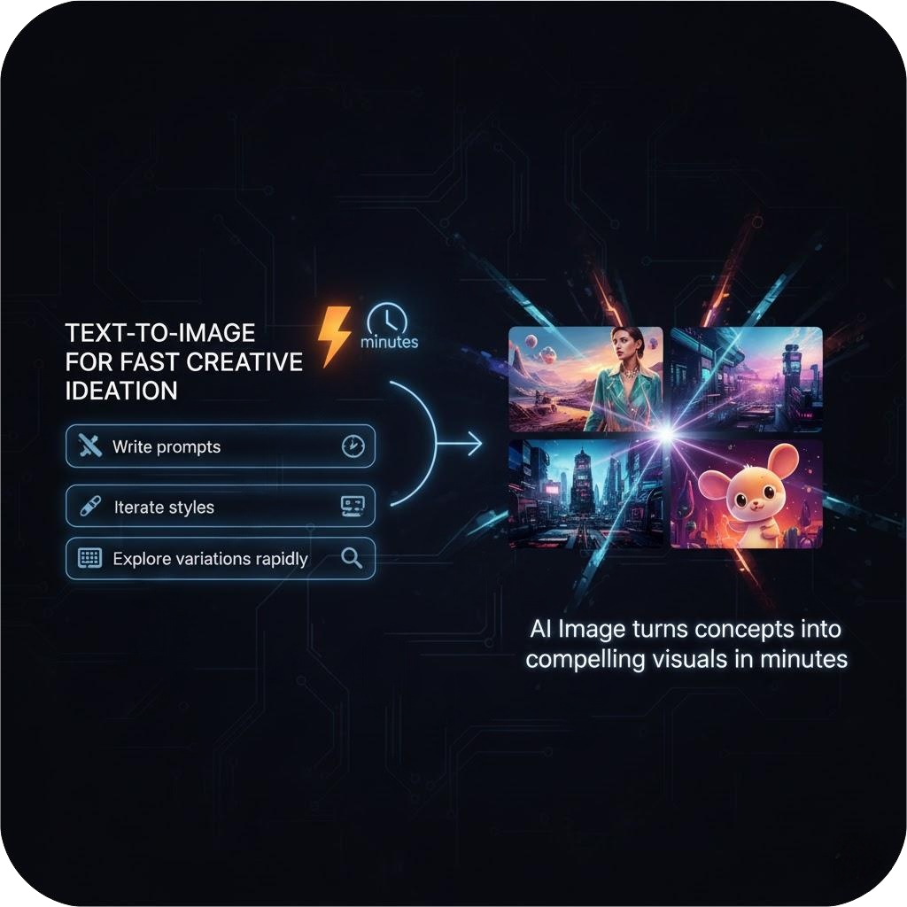 Text-to-Image for fast creative ideation