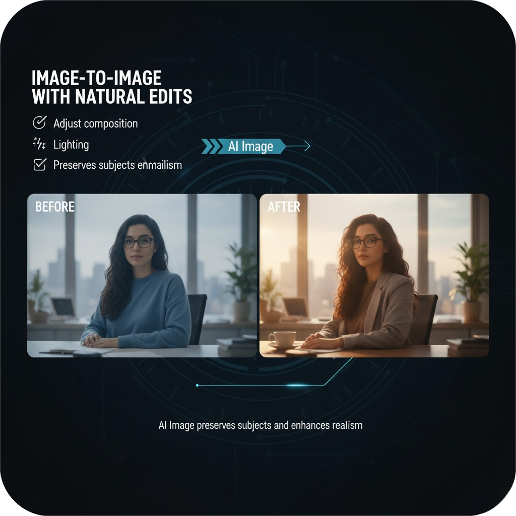 Image-to-Image with natural edits