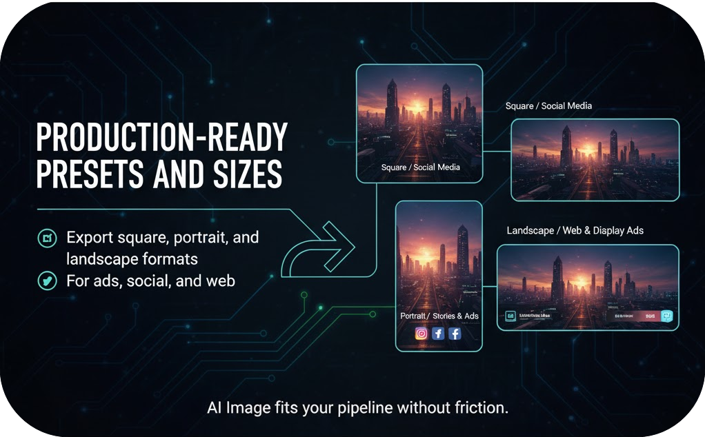 Production-ready presets and sizes